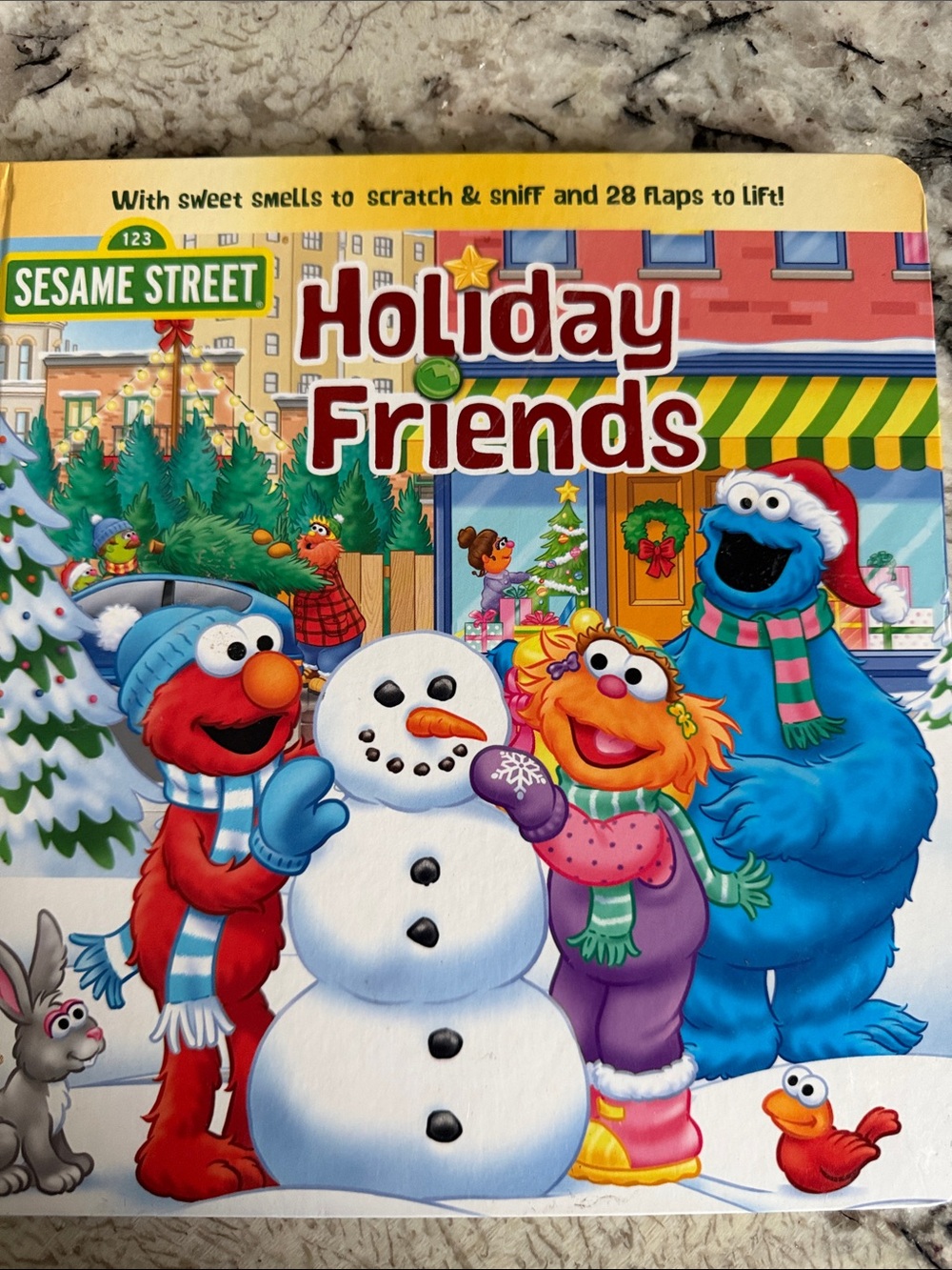 Sesame Street Holiday Friends Book - Red, Blue, Orange, White, Green